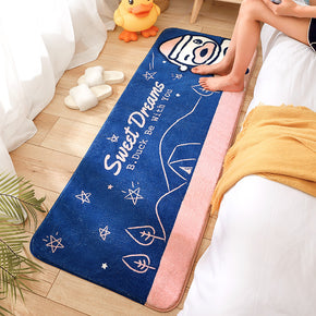 Little Yellow Duck Cartoon Patterned Plush Soft Girls Boys Bedroom Kids Room Bedside Carpet Rugs Runners 04