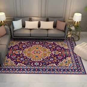 Colorful Distressed Pattern Soft Faux Cashmere Shaggy Rugs For Living Room Bedroom Hall Carpet 01