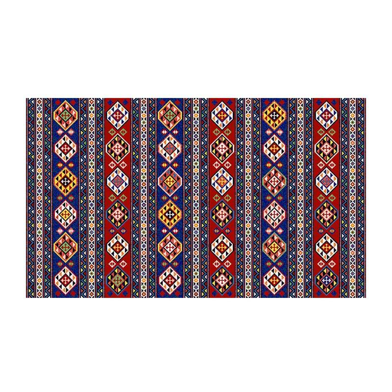 Colorful Distressed Pattern Soft Faux Cashmere Shaggy Rugs For Living Room Bedroom Hall Carpet 03
