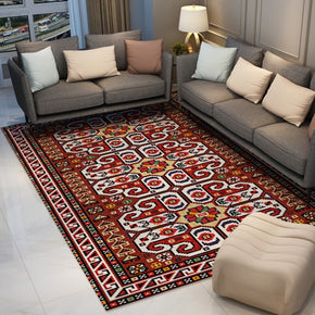Colorful Distressed Pattern Soft Faux Cashmere Shaggy Rugs For Living Room Bedroom Hall Carpet 06