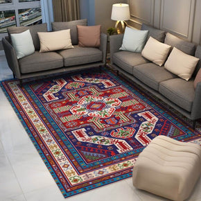 Colorful Distressed Pattern Soft Faux Cashmere Shaggy Rugs For Living Room Bedroom Hall Carpet 07