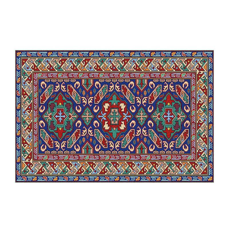 Colorful Distressed Pattern Soft Faux Cashmere Shaggy Rugs For Living Room Bedroom Hall Carpet 10