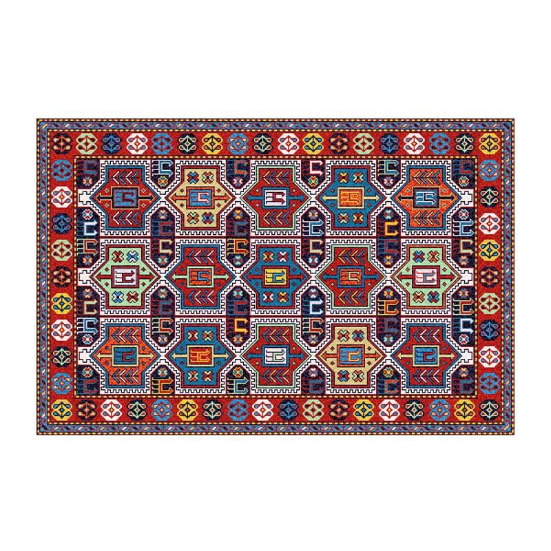 Colorful Distressed Pattern Soft Faux Cashmere Shaggy Rugs For Living Room Bedroom Hall Carpet 11