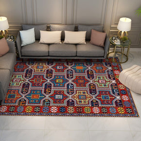 Colorful Distressed Pattern Soft Faux Cashmere Shaggy Rugs For Living Room Bedroom Hall Carpet 11
