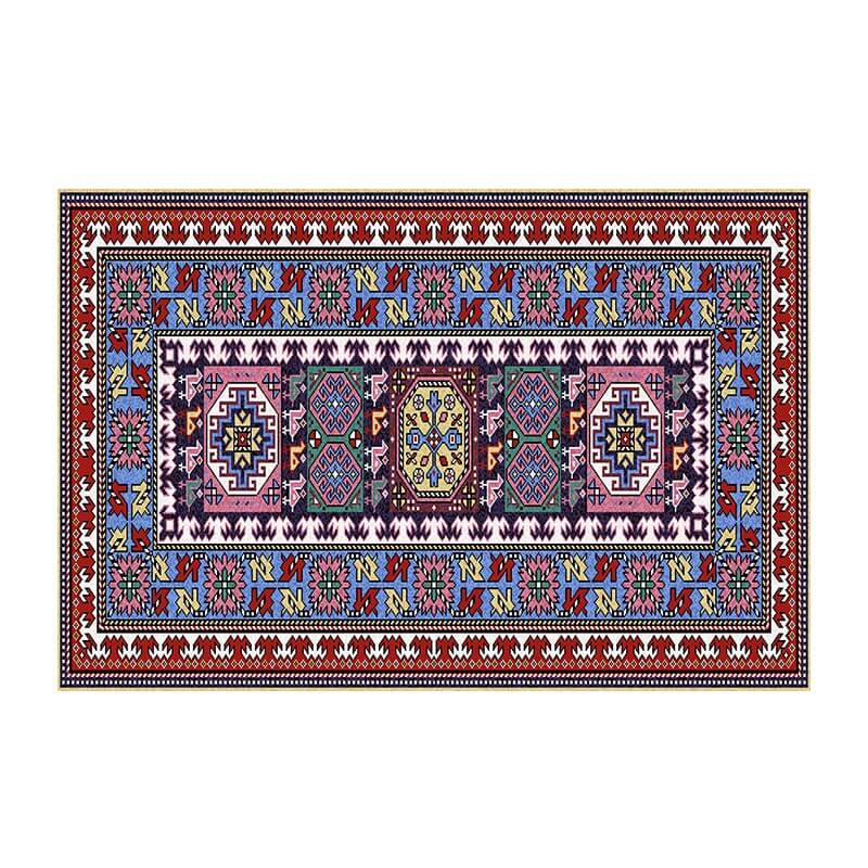 Colorful Distressed Pattern Soft Faux Cashmere Shaggy Rugs For Living Room Bedroom Hall Carpet 13