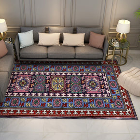 Colorful Distressed Pattern Soft Faux Cashmere Shaggy Rugs For Living Room Bedroom Hall Carpet 13