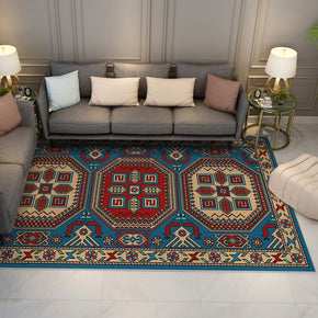 Colorful Distressed Pattern Soft Faux Cashmere Shaggy Rugs For Living Room Bedroom Hall Carpet 14
