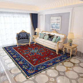 Colorful Distressed Pattern Soft Faux Cashmere Shaggy Rugs For Living Room Bedroom Hall Carpet 18