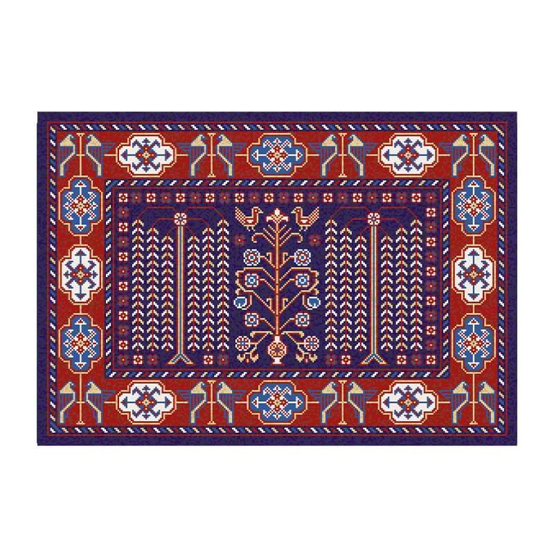 Colorful Distressed Pattern Soft Faux Cashmere Shaggy Rugs For Living Room Bedroom Hall Carpet 19
