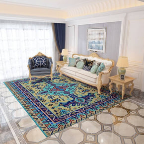 Colorful Distressed Pattern Soft Faux Cashmere Shaggy Rugs For Living Room Bedroom Hall Carpet 21