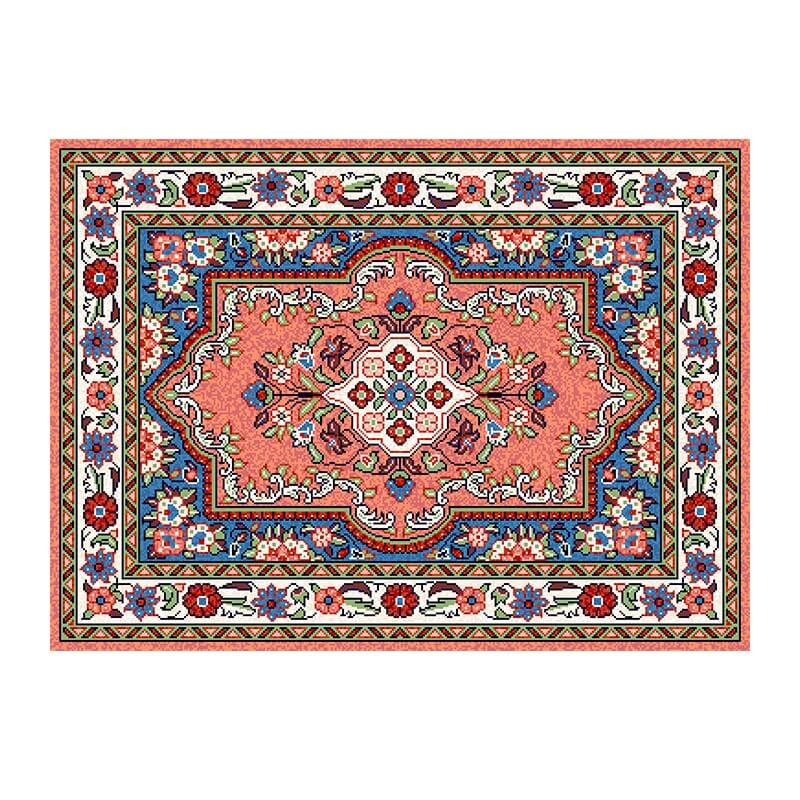 Colorful Distressed Pattern Soft Faux Cashmere Shaggy Rugs For Living Room Bedroom Hall Carpet 22