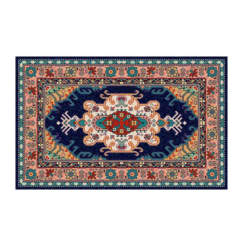 Colorful Distressed Pattern Soft Faux Cashmere Shaggy Rugs For Living Room Bedroom Hall Carpet 24