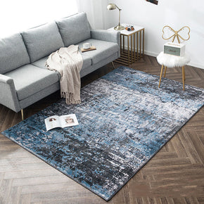 Gradient Blue Abstract Pattern Area Rugs For Living Room Bedroom Kids room