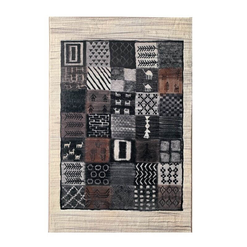 Moroccan Square Faux Cashmere Area Rug Soft Carpets For Bedroom Living Room Hall Kids room
