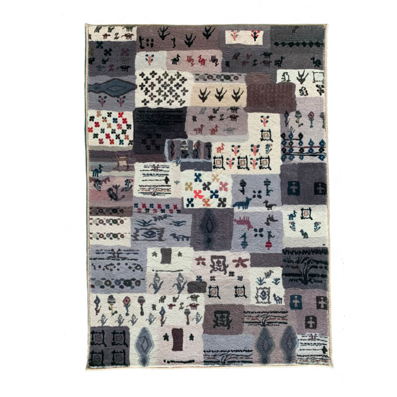 Moroccan Patterned Faux Cashmere Area Rug Soft Carpets For Bedroom Living Room Hall