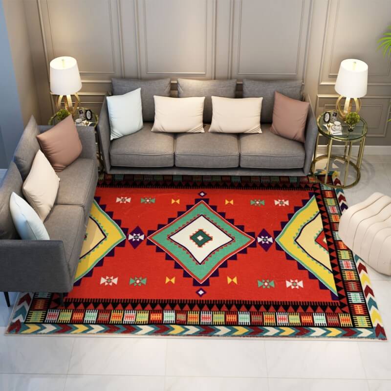 Moroccan Faux Cashmere Soft Carpets Area Rug For Bedroom Hall Living Room Office