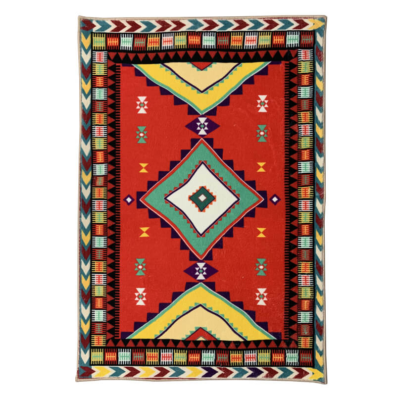 Moroccan Faux Cashmere Soft Carpets Area Rug For Bedroom Hall Living Room Office