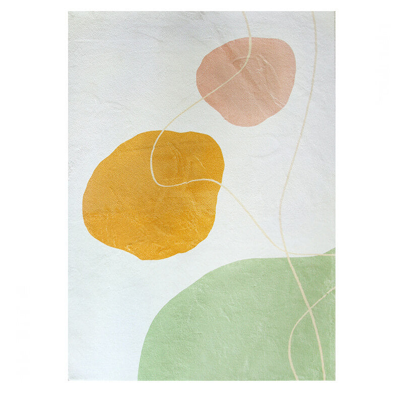 Multicolor Imitation Cashmere Simple and Fresh Style Rugs Printed Carpets For Living Room Bedroom Bedside