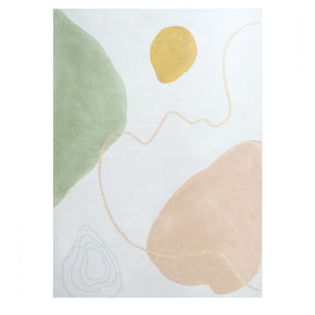 Simple Imitation Cashmere Style Rugs Multicolor Printed Carpets For Living Room Bedroom Bedside