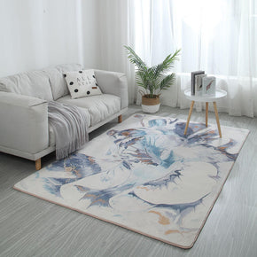 Splash Ink Pattern Faux Cashmere Shaggy Comfy Area Rugs For Living Room Bedroom Bedside Carpet