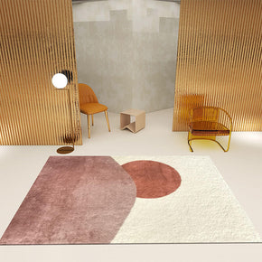 Sunrise Pattern Faux Cashmere Shaggy Comfy Area Rugs For Living Room Bedroom Bedside Carpet