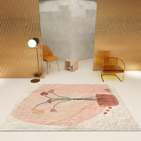 Simplicity Artistic Pattern Faux Cashmere Shaggy Comfy Area Rugs For Living Room Bedroom Bedside Carpet