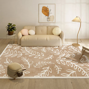 05 Faux Cashmere Vintage Floral Soft Shaggy Area Rugs For Bedroom Living Room Bedside Office