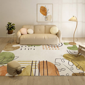 06 Faux Cashmere Vintage Floral Soft Shaggy Area Rugs For Bedroom Living Room Bedside Office