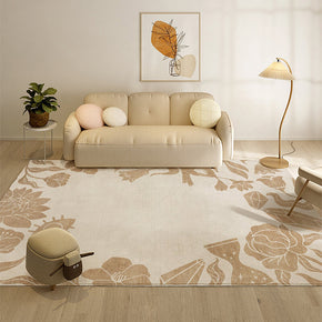 07 Faux Cashmere Vintage Floral Soft Shaggy Area Rugs For Bedroom Living Room Bedside Office