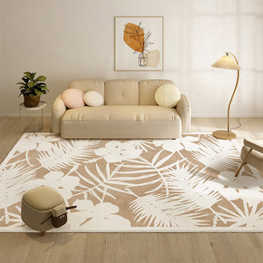 09 Faux Cashmere Vintage Floral Soft Shaggy Area Rugs For Bedroom Living Room Bedside Office