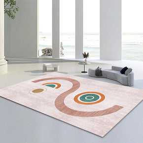 Pink Soft and Comfortable Patterned Area Rug For Bedroom Hall Office Living Room