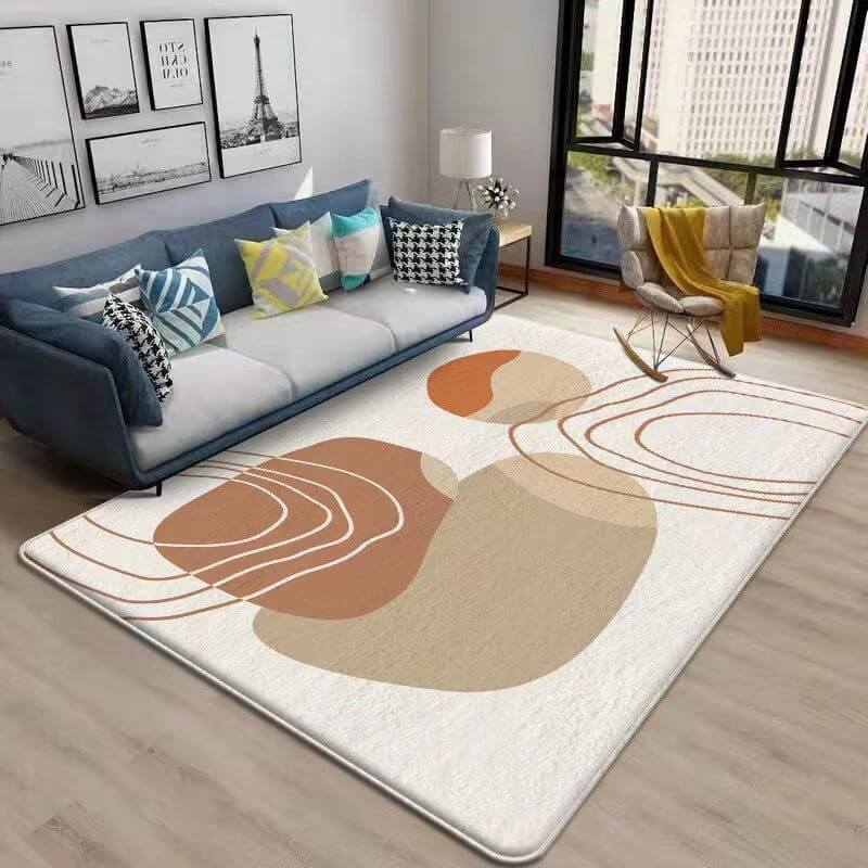 9 Styles Modern and Simple Pattern Faux Cashmere Soft Shaggy Area Rugs For Bedroom Living Room Bedside Office