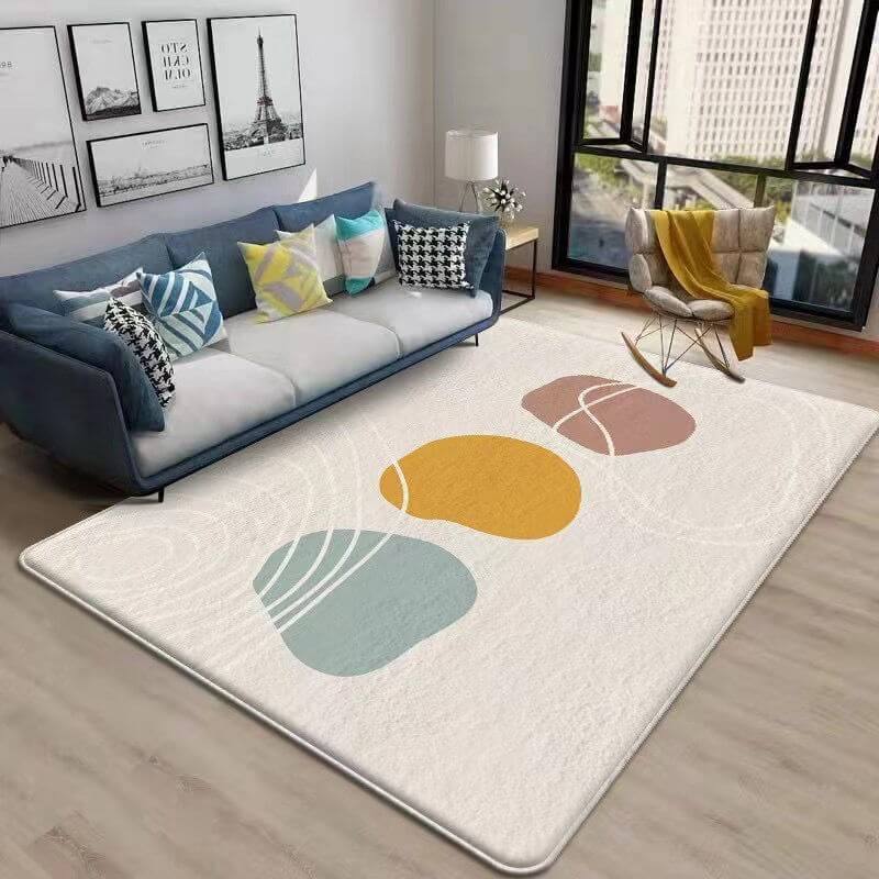 9 Styles Modern and Simple Pattern Faux Cashmere Soft Shaggy Area Rugs For Bedroom Living Room Bedside Office