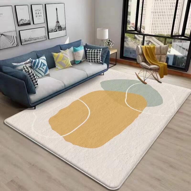 9 Styles Modern and Simple Pattern Faux Cashmere Soft Shaggy Area Rugs For Bedroom Living Room Bedside Office