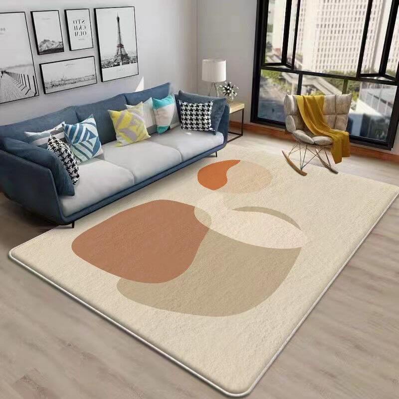 9 Styles Modern and Simple Pattern Faux Cashmere Soft Shaggy Area Rugs For Bedroom Living Room Bedside Office