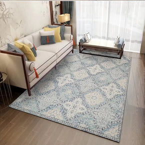 08 Vintage Pattern Faux Cashmere Soft Shaggy Area Rugs For Living Room Bedroom Hall Carpets