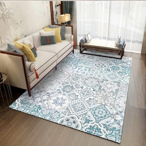 09 Vintage Pattern Faux Cashmere Soft Shaggy Area Rugs For Living Room Bedroom Hall Carpets