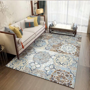 12 Vintage Pattern Faux Cashmere Soft Shaggy Area Rugs For Living Room Bedroom Hall Carpets