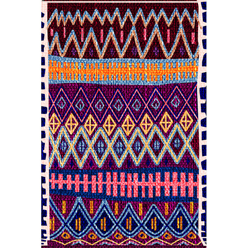 Moroccan Pattern Faux Cashmere Multi-coloured Area Rugs Hall Living Room and Office Carpets