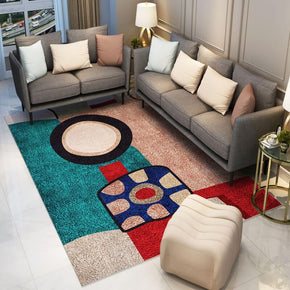 Vintage Interesting Pattern Faux Cashmere Area Rugs Living Room Hall and Office Carpets