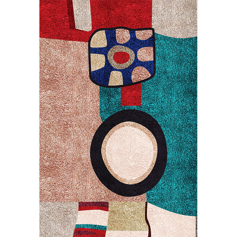 Vintage Interesting Pattern Faux Cashmere Area Rugs Living Room Hall and Office Carpets