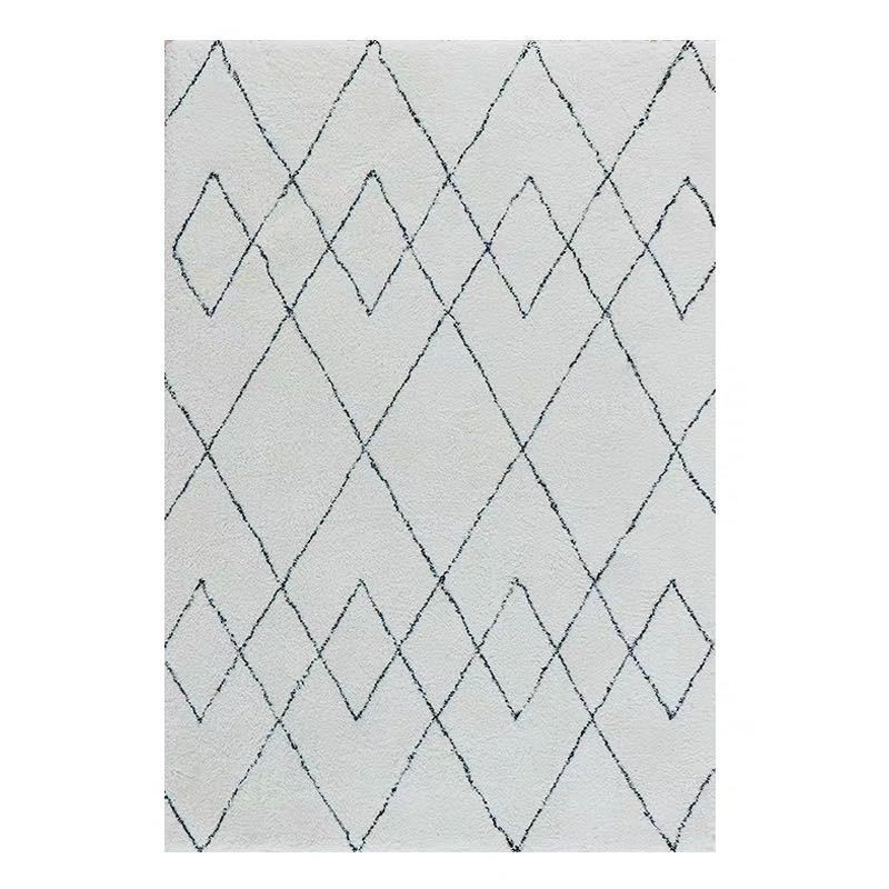 Moroccan Style Diamond Shape Soft Cotton For Living Room Bedroom Kids Room Hall Area Rug Carpet