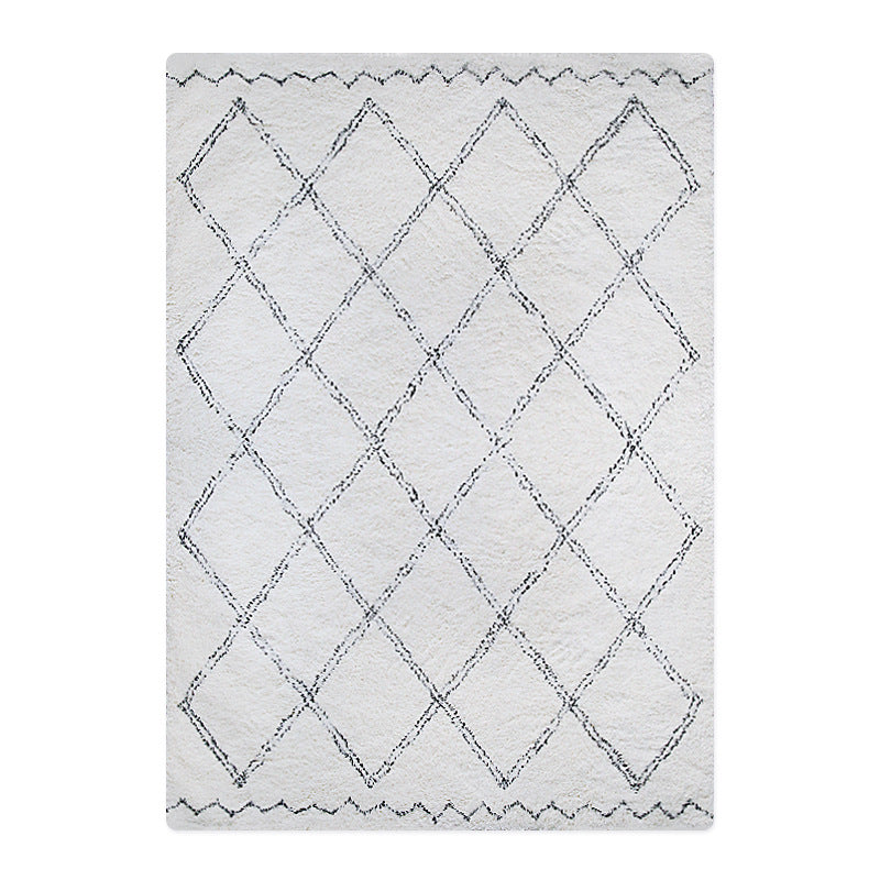Quality Soft Moroccan Style Diamond Shape Cotton For Living Room Bedroom Kids Room Hall Area Rug Carpet