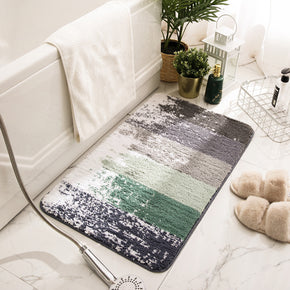 Dreamlike Six Colour Striped Patterned Entryway Doormat Rugs Kitchen Bathroom Anti-slip Mats