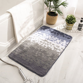 Brown Blue Striped Patterned Entryway Doormat Rugs Kitchen Bathroom Anti-slip Mats