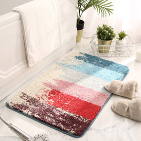 Nice Colourful Dreamlike Striped Patterned Entryway Doormat Rugs Kitchen Bathroom Anti-slip Mats