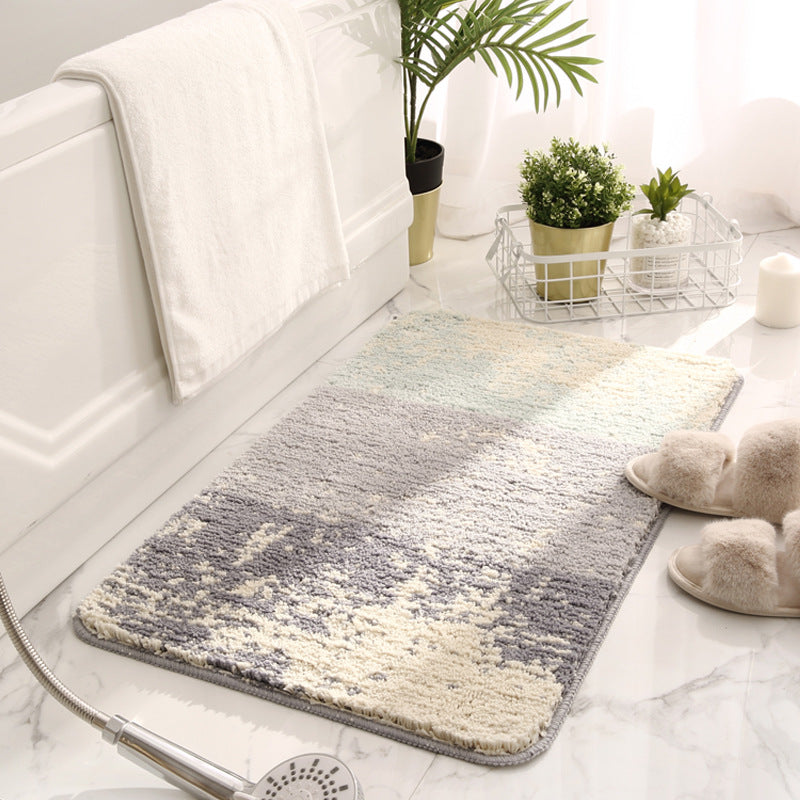 Three Colours Of Ink Striped Patterned Entryway Doormat Rugs Kitchen Bathroom Anti-slip Mats