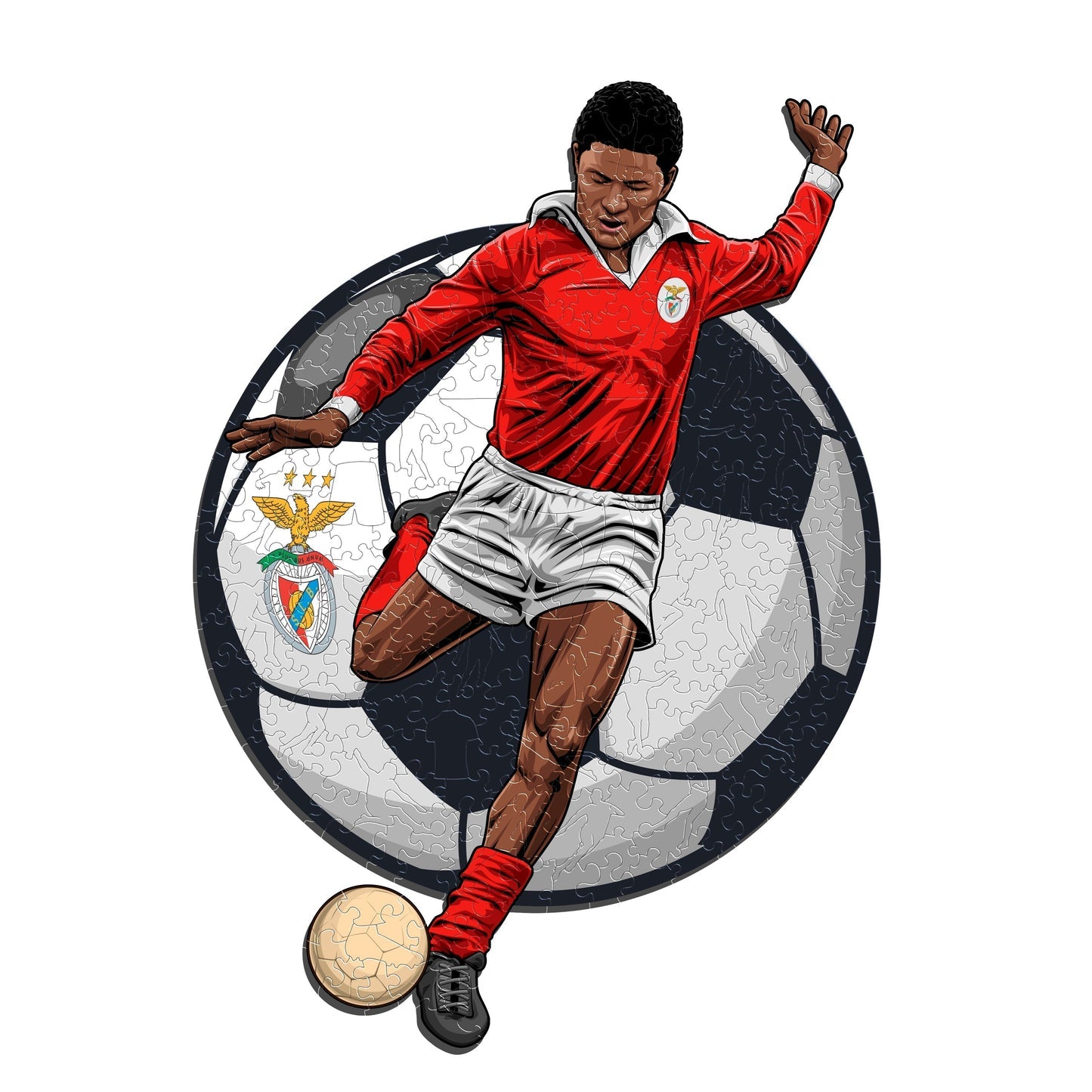 Eusébio - Official Wooden Puzzle
