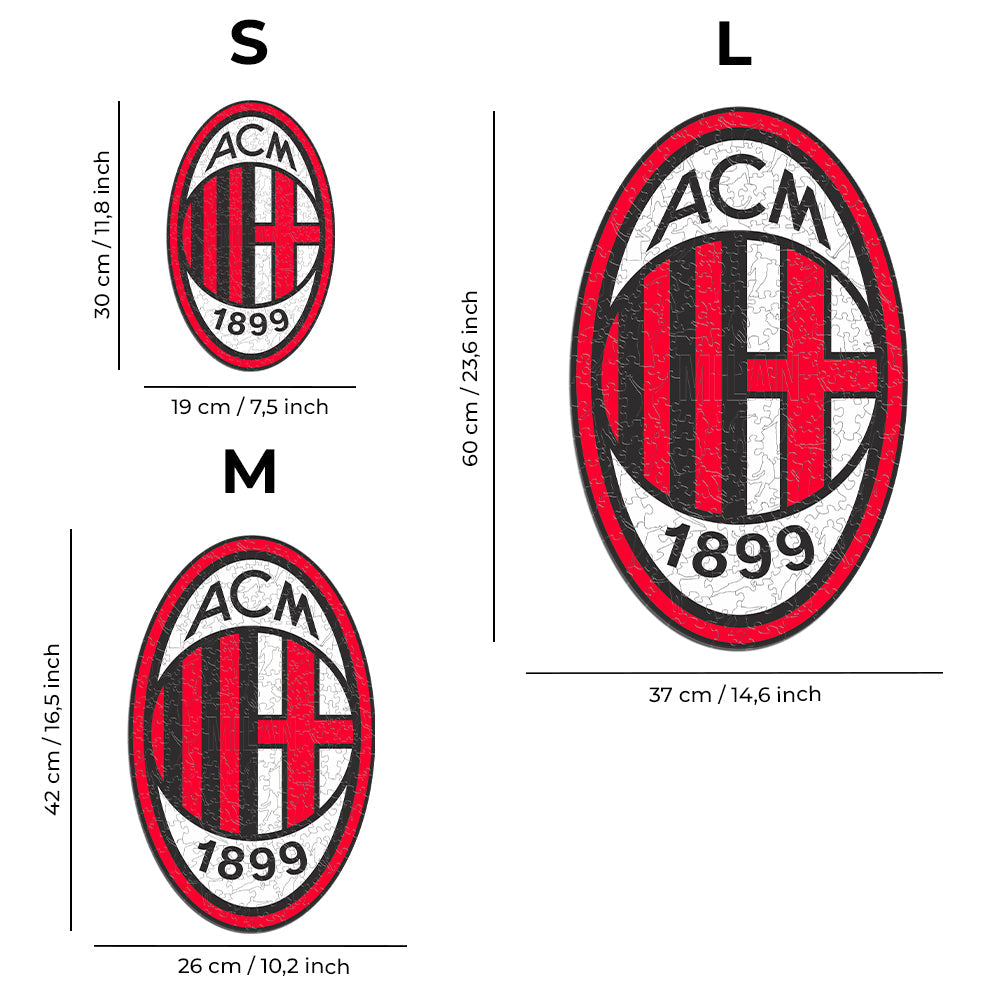 AC Milan® Logo - Official Wooden Puzzle