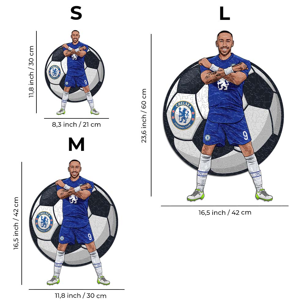 3 PACK Chelsea FC® Logo + Aubameyang + Sterling